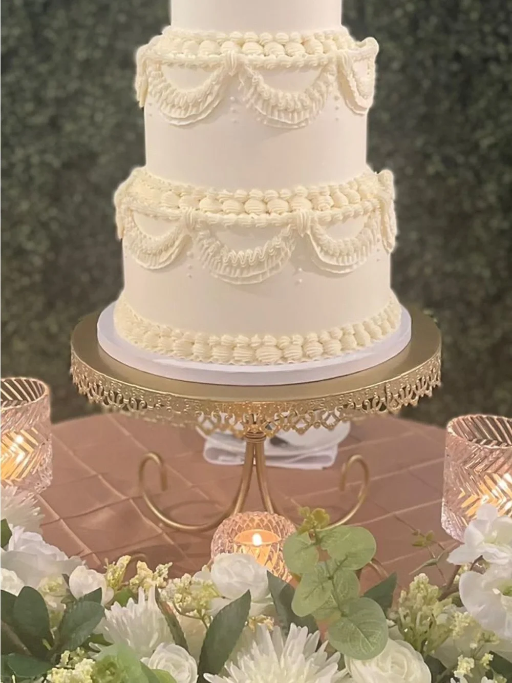 Elegant Gold Wedding Cake Stand - Premium Home Party Decor 16” round